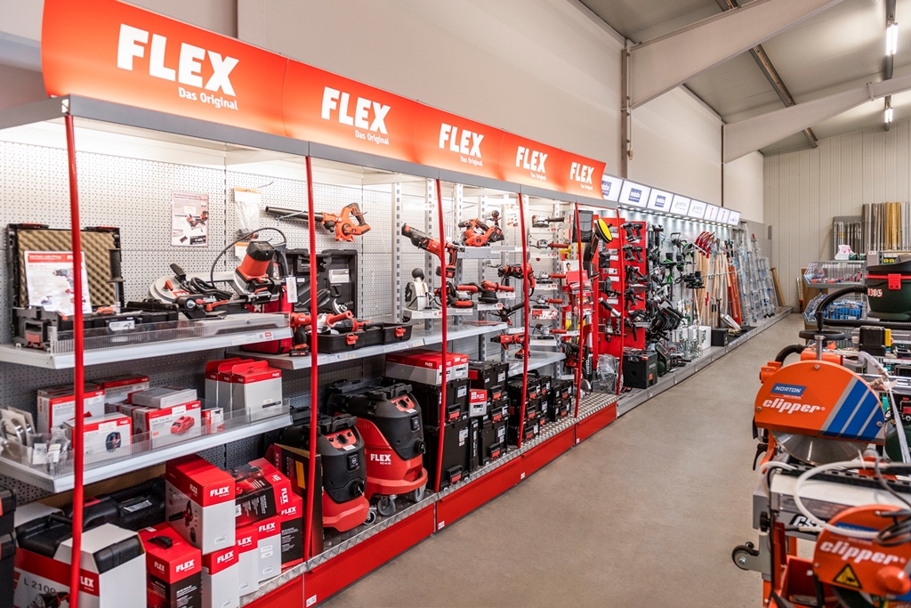 Flexregal im Bau-Shop