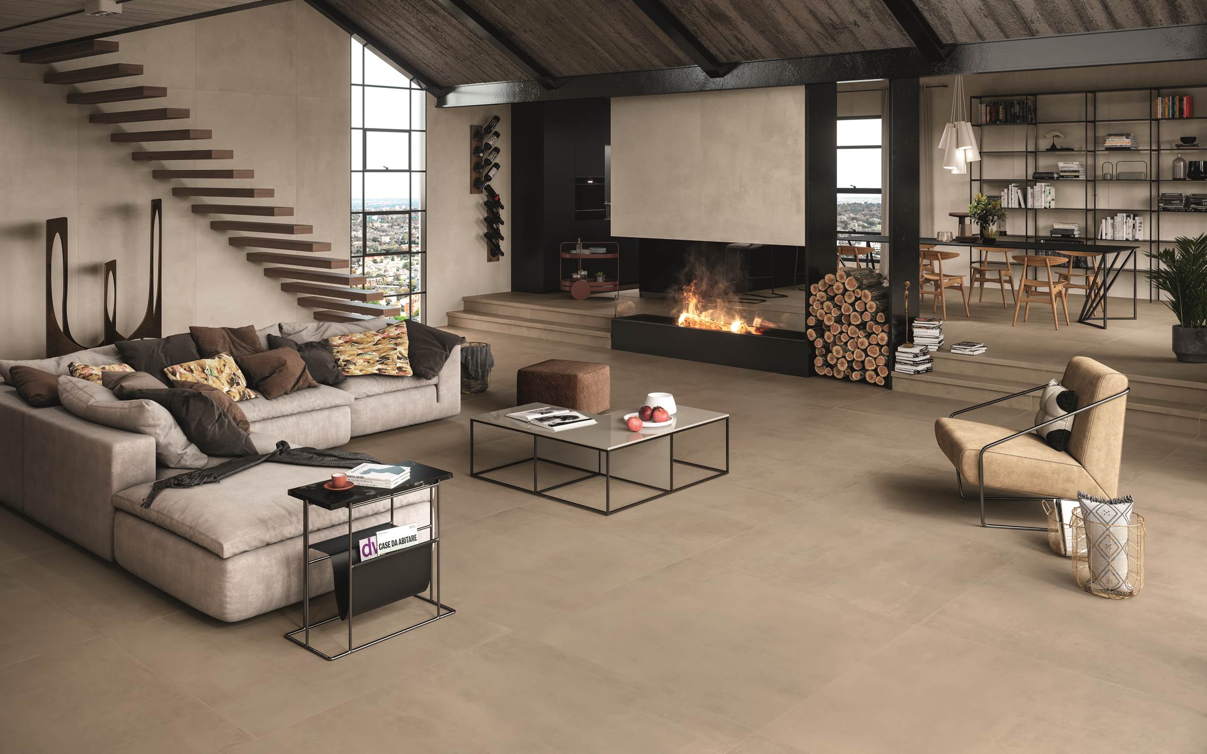 Inspirationen: Fliesen in Beton- und Steinoptik – Beispiel 56
