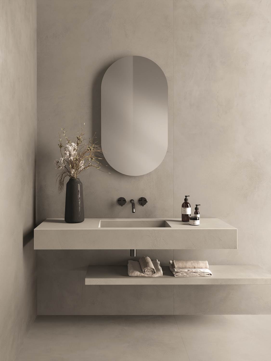 Inspirationen: Fliesen in Beton- und Steinoptik – Beispiel 1