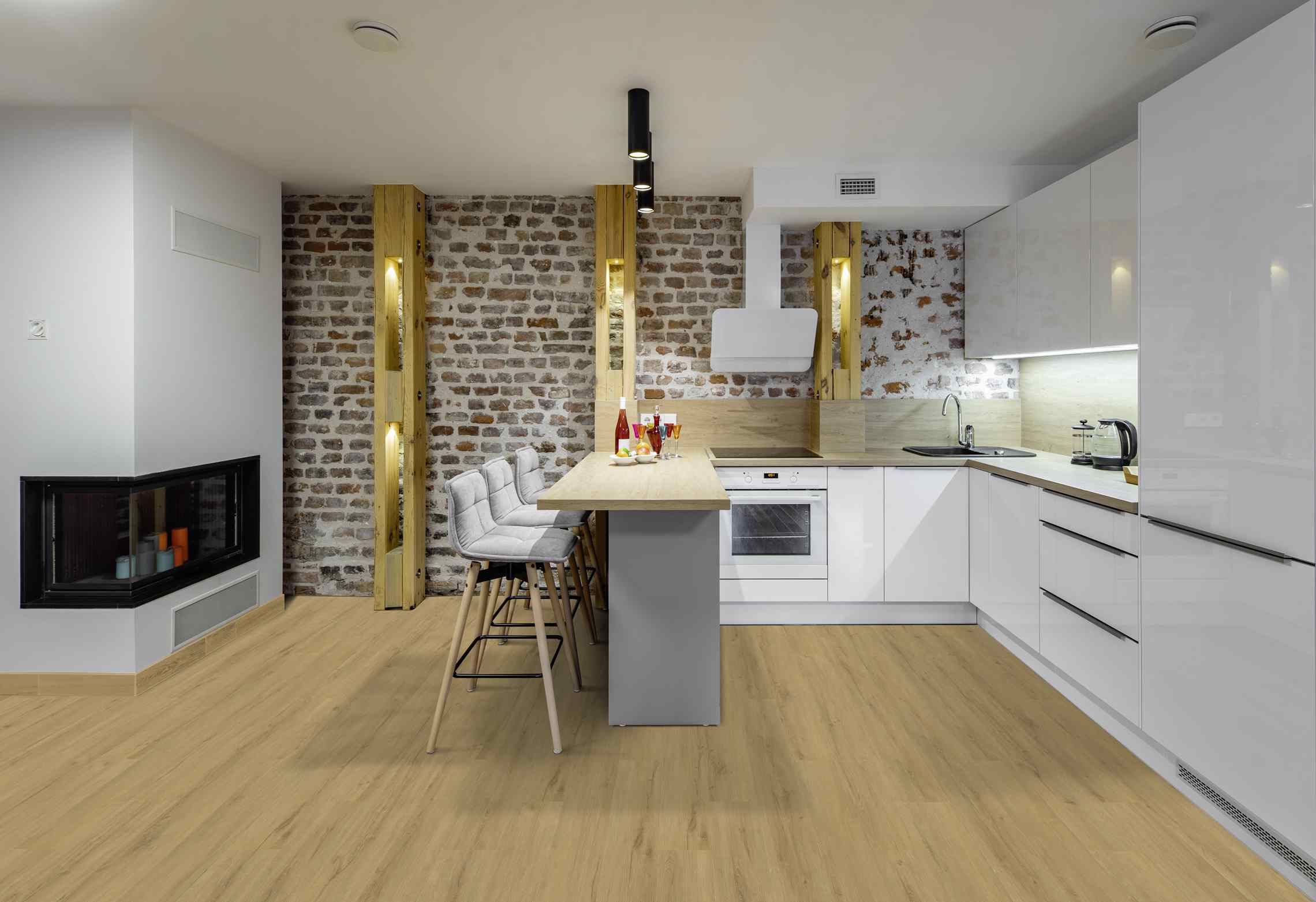 Räume mit Designböden – Beispiel 77